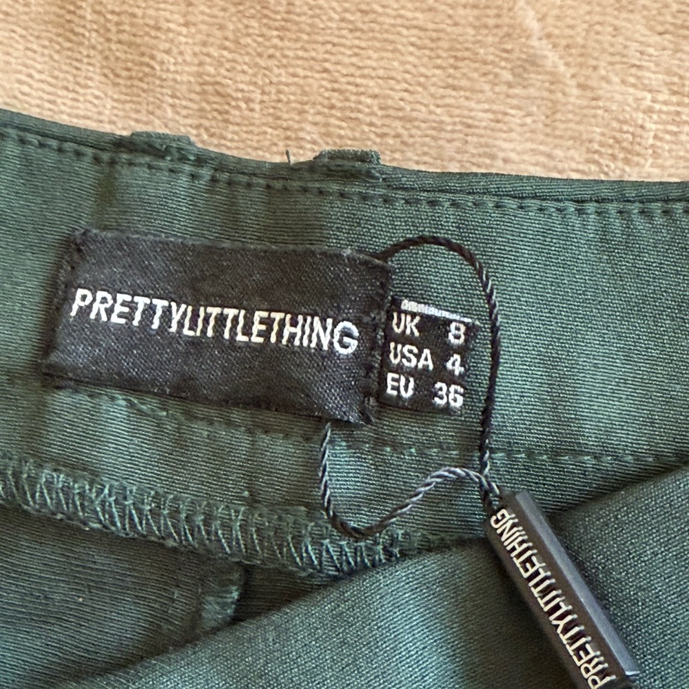 PrettyLittleThing Forest Green Trousers - Picture 4 of 5
